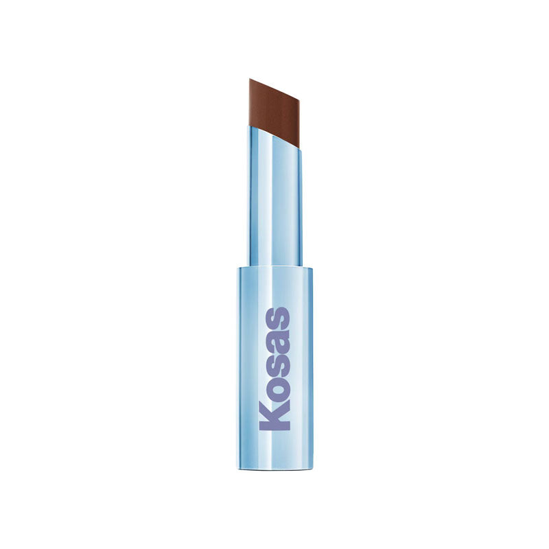 Kosas Wet Stick Moisturizing Shiny Sheer Lipstick - Cinnamon Spritz - Warm Rich Brown