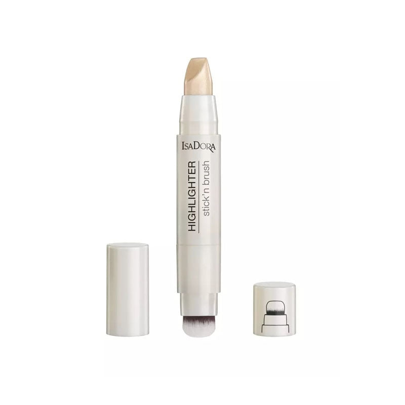 IsaDora Highlighter Stick'n Brush - 21 Sparkling Beige