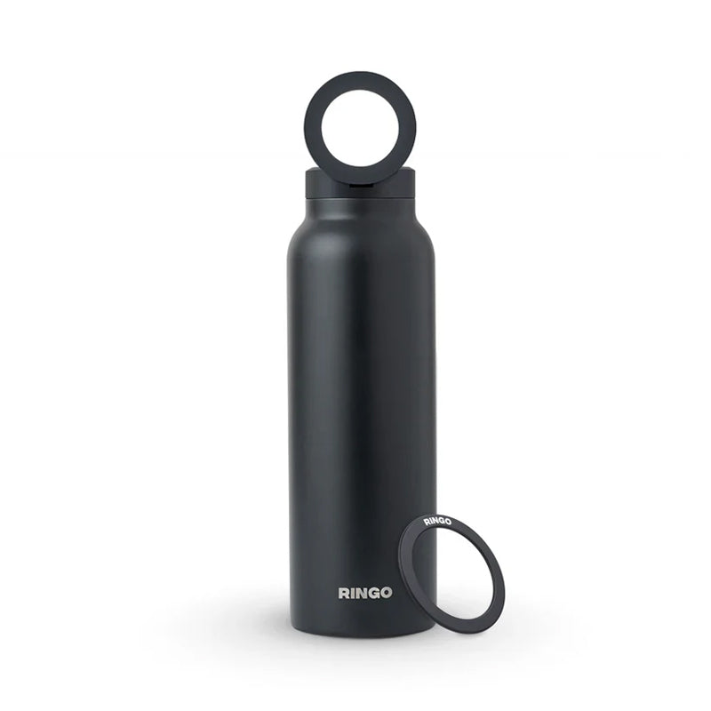 Ringo Water Bottle 32 Oz Screw Lid / Booster Ring - Black
