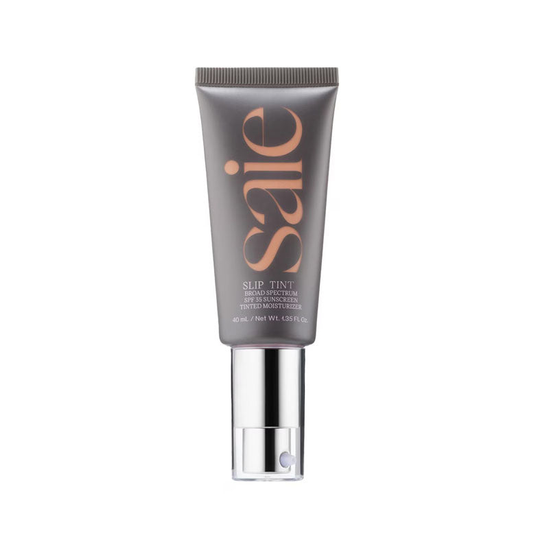 Saie Slip Tint - Lightweight Tinted Moisturizer with Hyaluronic Acid - Shade 4 Light to Medium Neutral-red