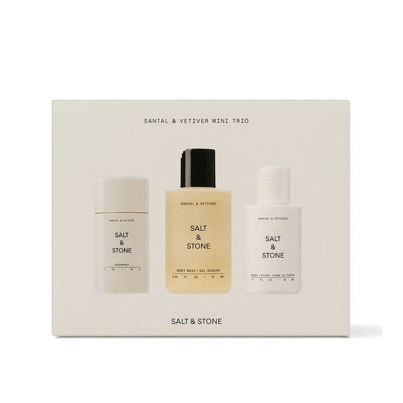 Salt and Stone Santal & Vetiver Mini Trio Set