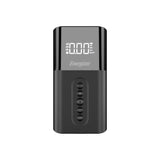 Energizer Ultimate Portable Air Compressor, 4 Operational Modes, LCD Display, 6000 mAh, Power Bank Capability, 150 PSI Max - Black