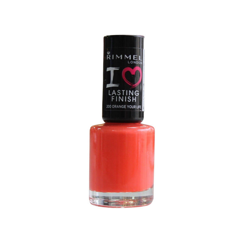 Rimmel Lasting Finish Nail Polish – 200 Orange Your Life