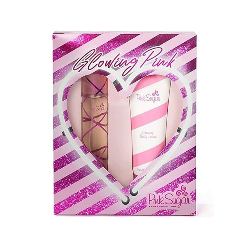 Aquolina Pink Sugar Glowing Pink Sweet Addiction Set For Her
