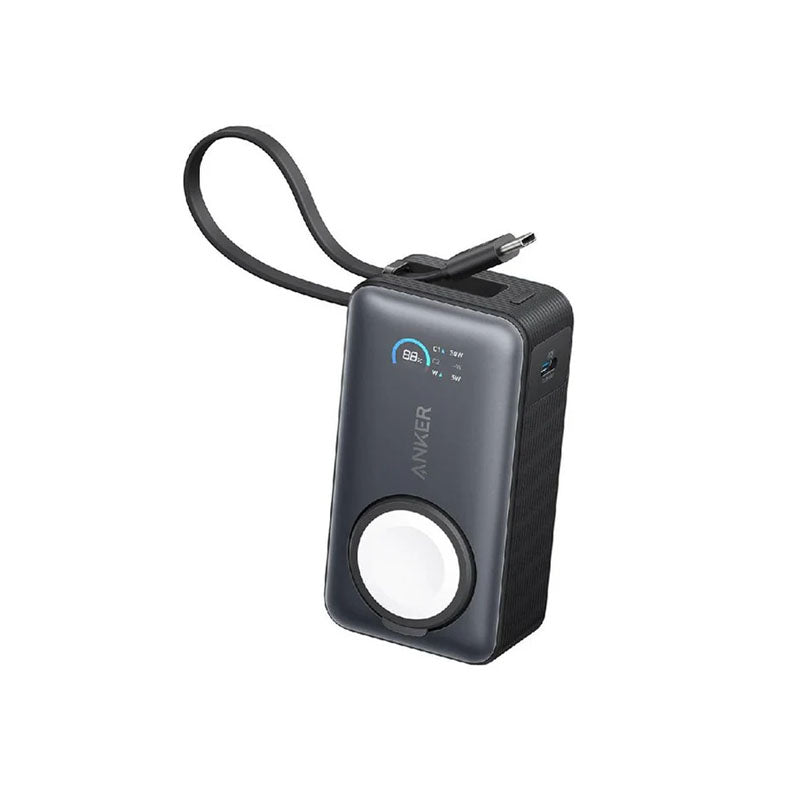 Anker MagGo Power Bank (10 K, 35 Watts, For Apple Watch, Built-In USB-C) - Black