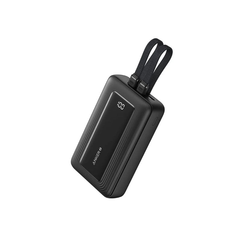 Anker Zolo Power Bank (20 K, 30 Watts, Built-In USB-C and Lightning Cable) - Black