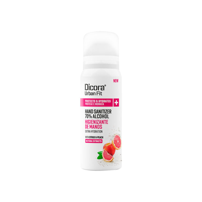 Dicora Spray Actibacteriano Sanitizer Urban fit Citrus & Peach - 75 ml