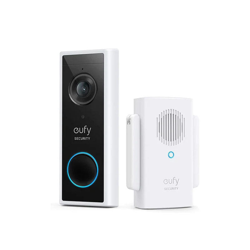 eufy Security, Battery Video Doorbell Kit, Wire-Free Doorbell, Free Wireless Chime, Wi-Fi Connectivity, 1080p-Grade Resolution, No Monthly Fees, 120-day Battery, AI Detection, 2-Way Audio - Black