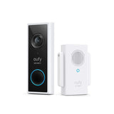 eufy Security, Battery Video Doorbell Kit, Wire-Free Doorbell, Free Wireless Chime, Wi-Fi Connectivity, 1080p-Grade Resolution, No Monthly Fees, 120-day Battery, AI Detection, 2-Way Audio - Black