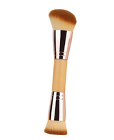 Beauty Dual-Ended Foundation & Contour Brush - Mustard Yellow -1pcs
