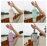 1Pc, Suitable for 16-40oz Water Cups Silicone Dory Cup Strap - Mint Green