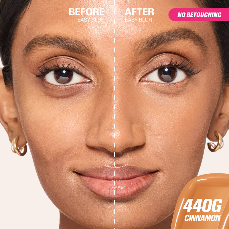 Huda Beauty Easy Blur Natural Airbrush Foundation - 30 ml - Cinnamon 440G Huda Beauty Easy Blur Natural Airbrush Foundation - 30 ml - Cinnamon 440G