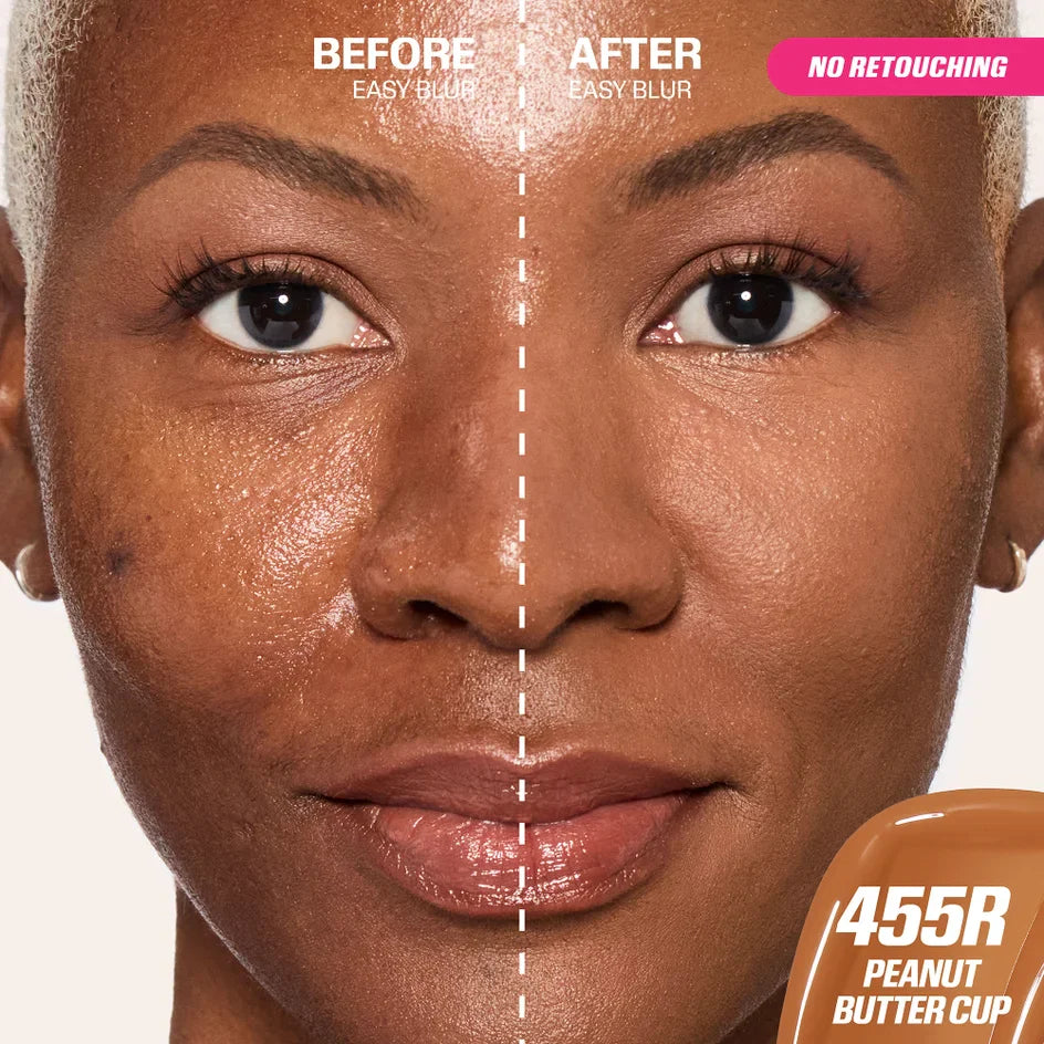 Huda Beauty Easy Blur Natural Airbrush Foundation - 30 ml - Peanut Butter 455R Huda Beauty Easy Blur Natural Airbrush Foundation - 30 ml - Peanut Butter 455R