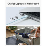 Anker 544 USB-C to USB-C Cable 140W (Bio-Based) (0.9m/3ft) -Blue