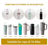 1Pc, Suitable for 16-40oz Water Cups Silicone Dory Cup Strap - Mint Green