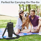 40oz Insulated Cup Sleeve with Handle - Pink