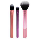 Real Techniques Travel Essentials Makeup Brush Kit - 4 Pcs