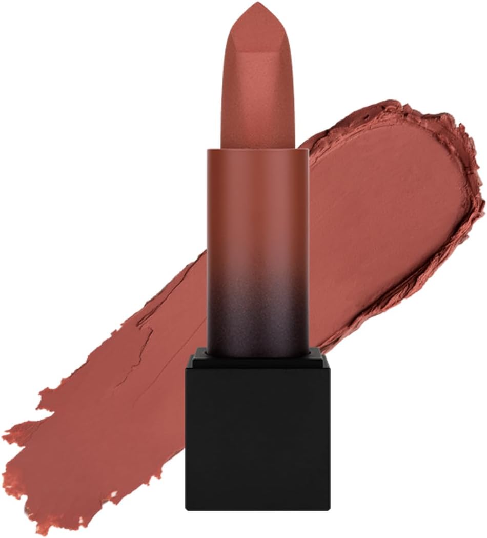 Huda Beauty Power Bullet Matte Lipstick - Interview - A Confident Peachy Nude (Warm Toned) Huda Beauty Power Bullet Matte Lipstick - Interview - A Confident Peachy Nude (Warm Toned)