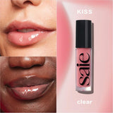 Saie Glossybounce High-Shine Hydrating Lip Gloss Oil - Kiss