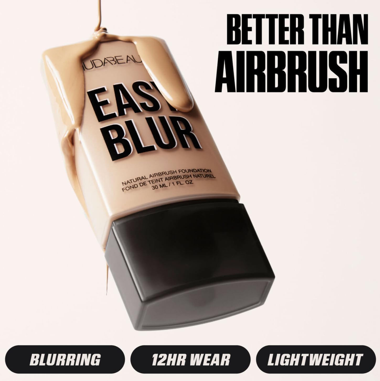 Huda Beauty Easy Blur Natural Airbrush Foundation - 30 ml - Espresso 600N Huda Beauty Easy Blur Natural Airbrush Foundation - 30 ml - Espresso 600N