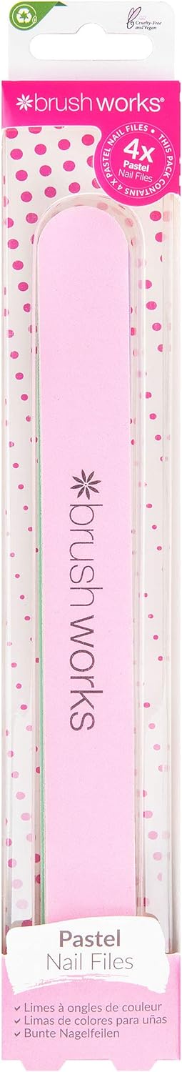 Brush Works  Pastel Nail Files - 4 in 1 Brush Works  Pastel Nail Files - 4 in 1