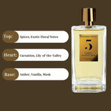 Rosendo Mateu No. 5 Floral Amber Sensual Musk EDP Unisex - 100ml