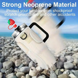 40oz Insulated Cup Sleeve with Handle - Pink