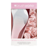 Brush Works Detangling Brush & Scrunchie Se
