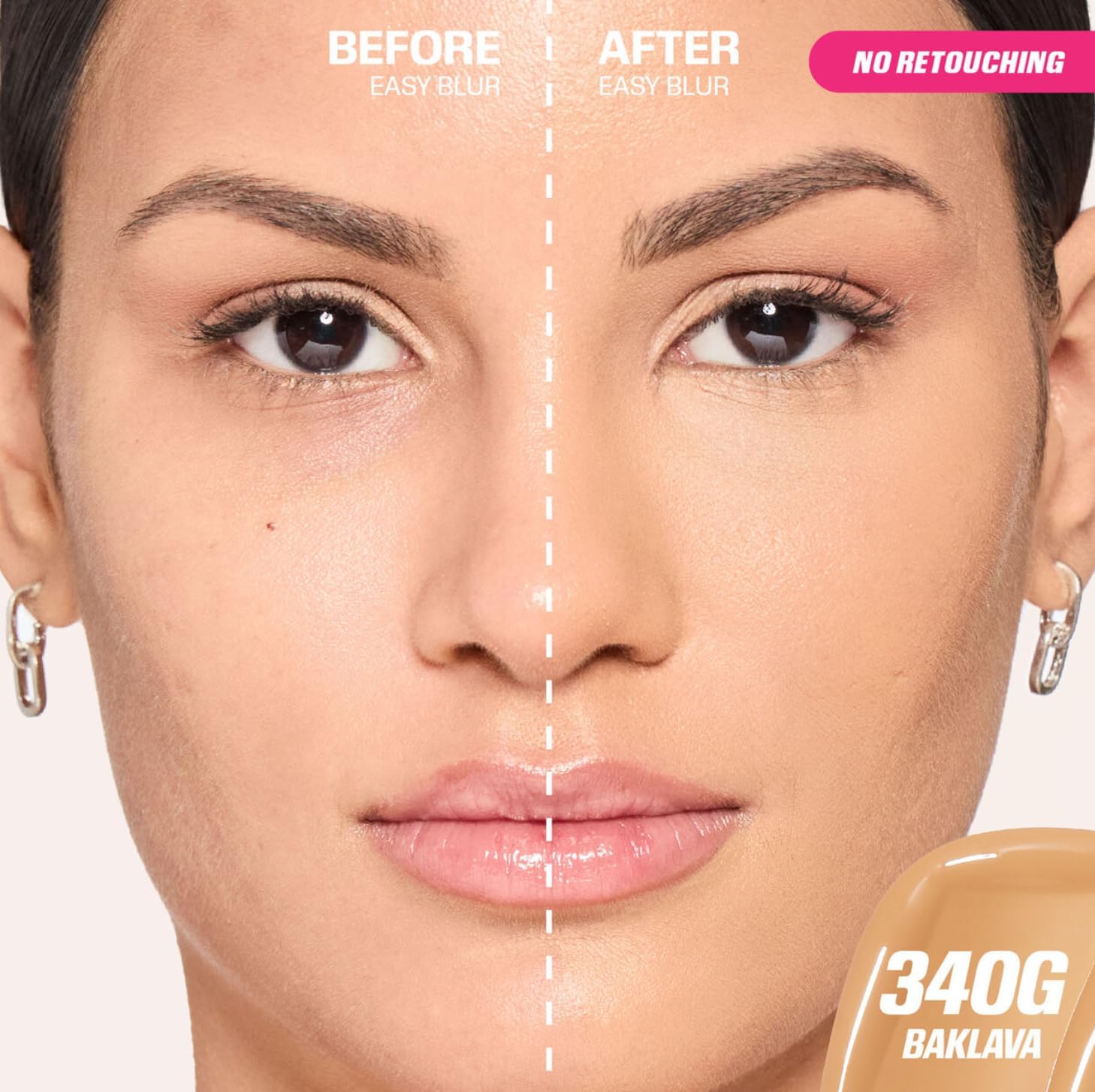 Huda Beauty Easy Blur Natural Airbrush Foundation - 30 ml - Baklava 340G Huda Beauty Easy Blur Natural Airbrush Foundation - 30 ml - Baklava 340G