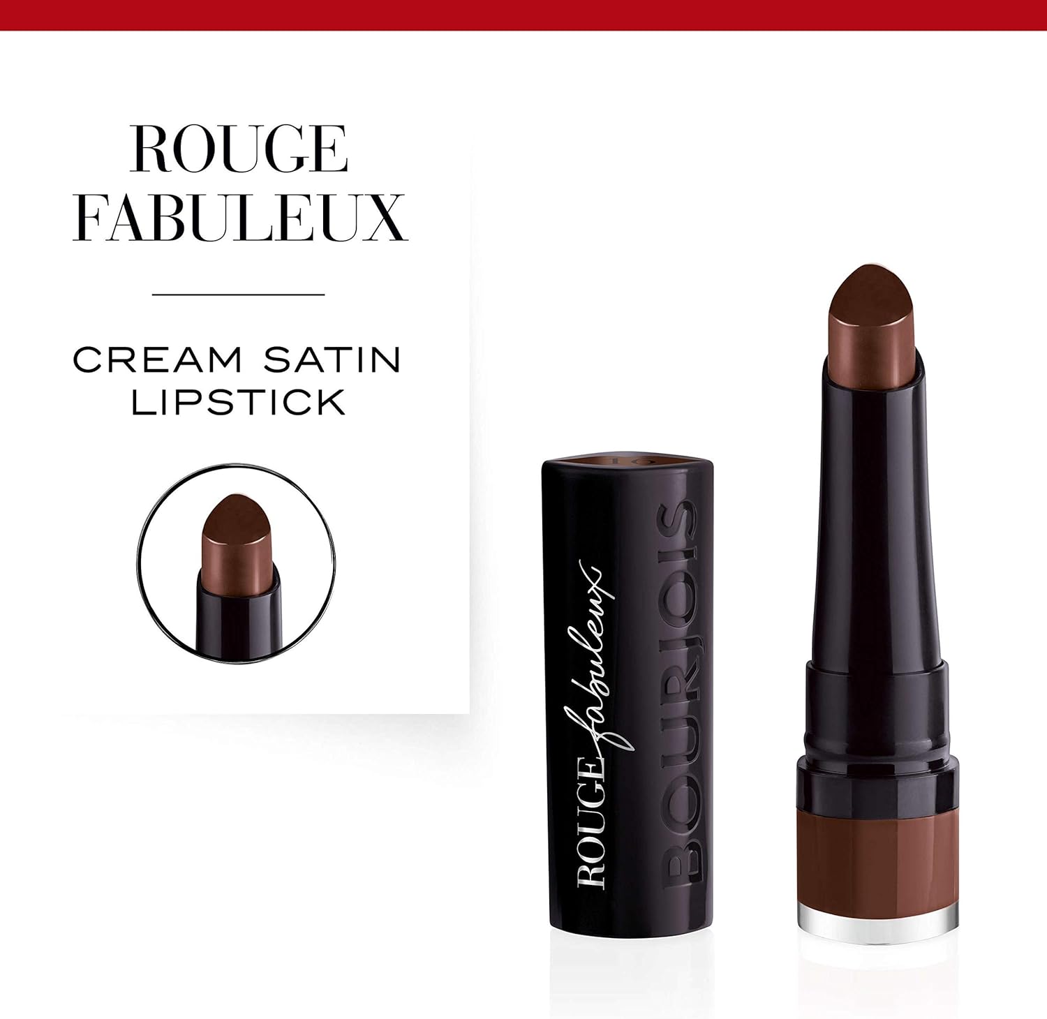 Bourjois Rouge Fabuleux Lipstick - 16 Reve Tonka Bourjois Rouge Fabuleux Lipstick - 16 Reve Tonka