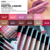 Kiss New York Celeste Matte Liquid Lipstick - Hot Brown