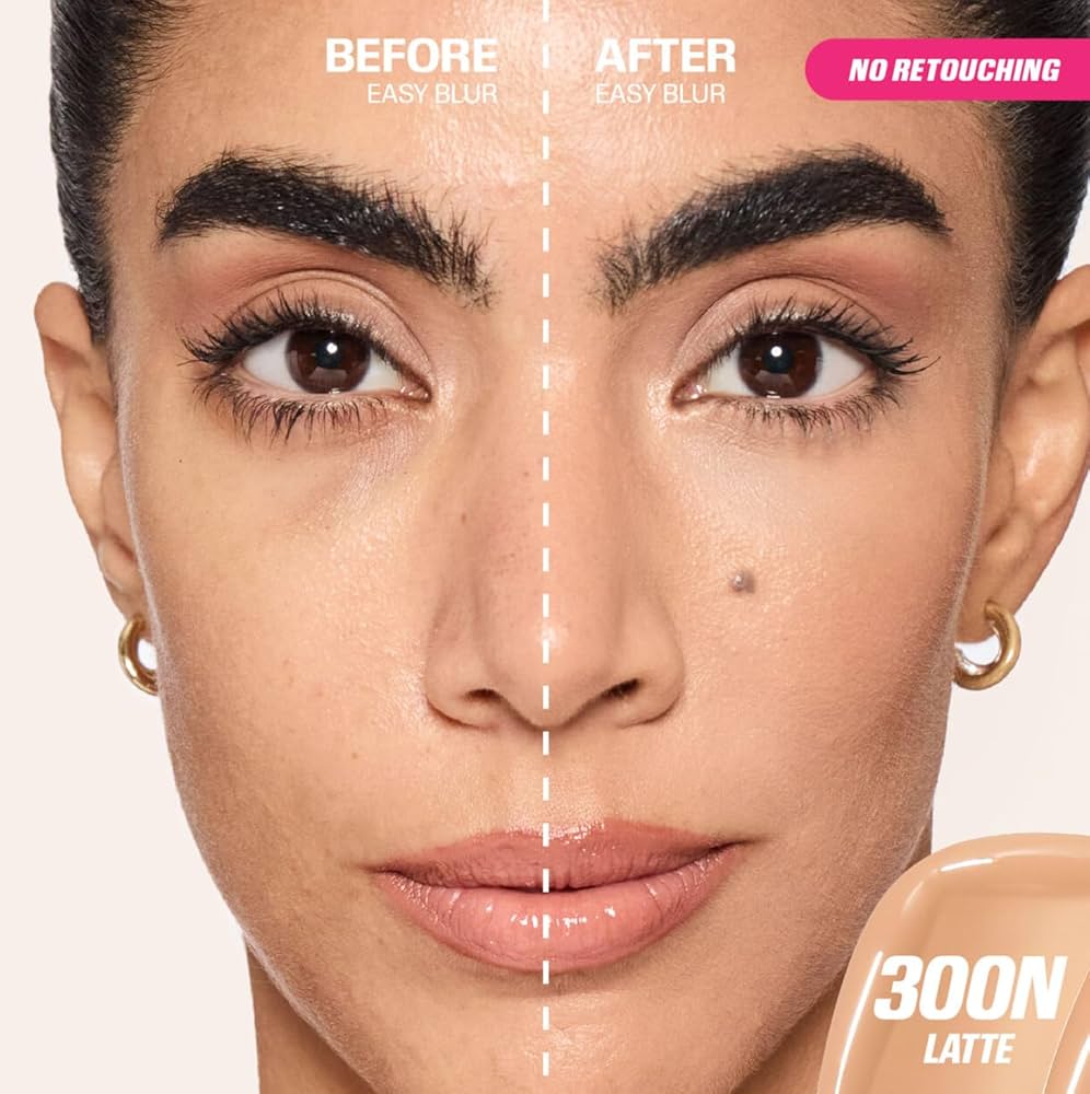 Huda Beauty Easy Blur Natural Airbrush Foundation - 30 ml - Latte 300N Huda Beauty Easy Blur Natural Airbrush Foundation - 30 ml - Latte 300N