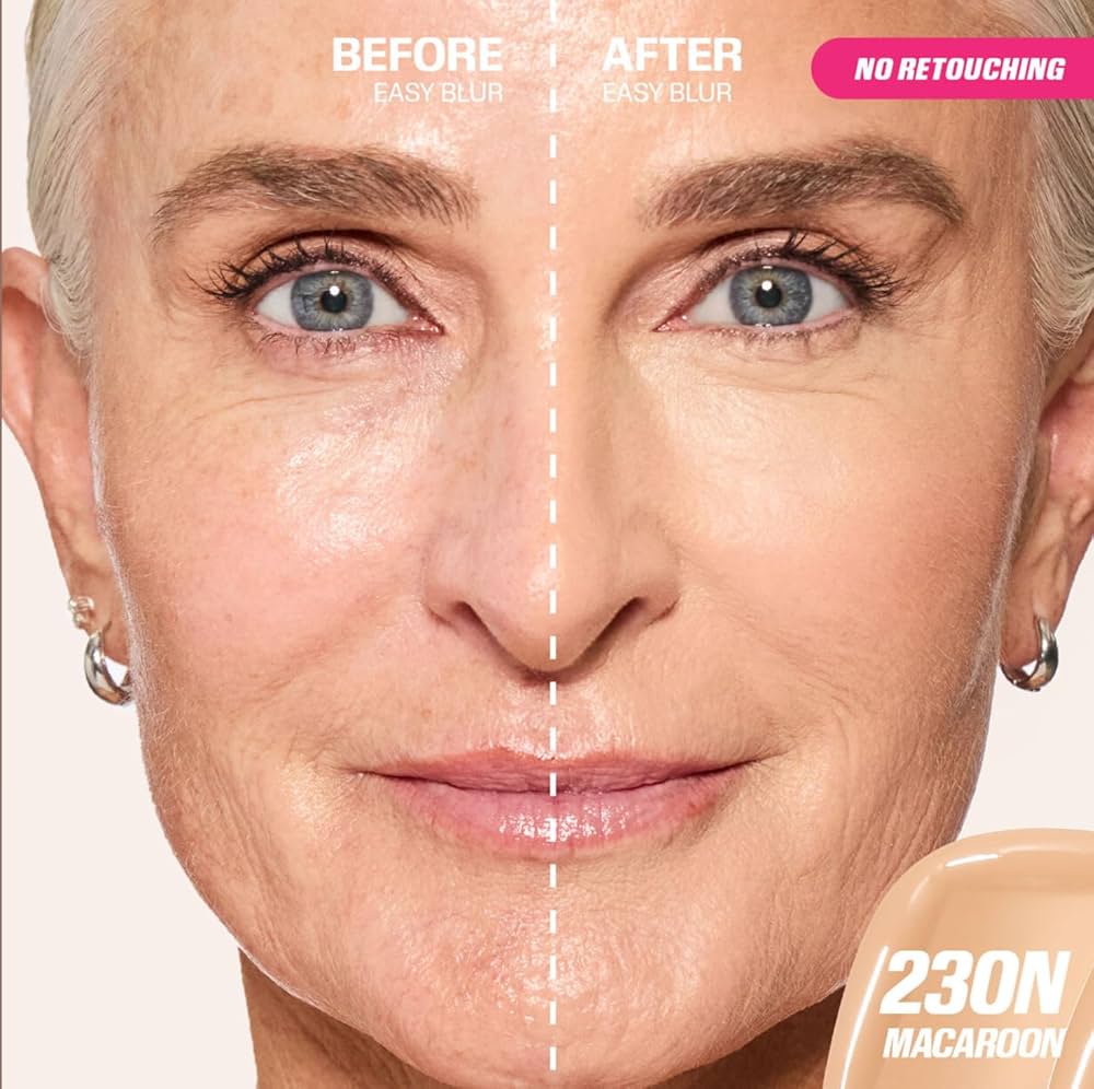 Huda Beauty Easy Blur Natural Airbrush Foundation - 30 ml - Macaroon 230N Huda Beauty Easy Blur Natural Airbrush Foundation - 30 ml - Macaroon 230N