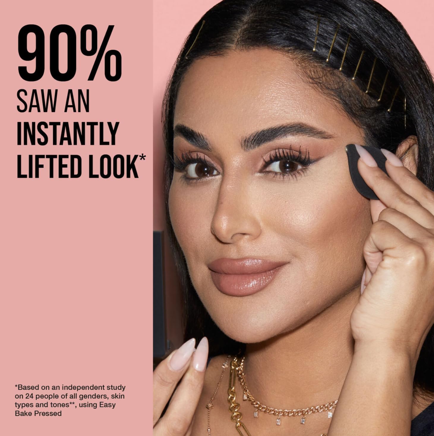 Huda Beauty Easy Bake and Snatch Pressed Brightening and Setting Powder - Peach Pie Huda Beauty Easy Bake and Snatch Pressed Brightening and Setting Powder - Peach Pie