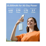 Anker Zolo Power Bank (20 K, 30 Watts, Built-In USB-C and Lightning Cable) - Black