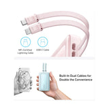 Anker Zolo Power Bank (20 K, 30 Watts, Built-In USB-C and Lightning Cable) - Pink