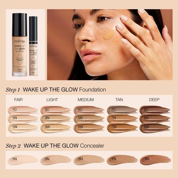 IsaDora Wake Up the Glow Foundation & Concealer - 3N