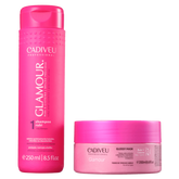 Cadiveu Glamour Kit Home Care Set Hair Treatment - Shampoo 250ml + Mask 200ml