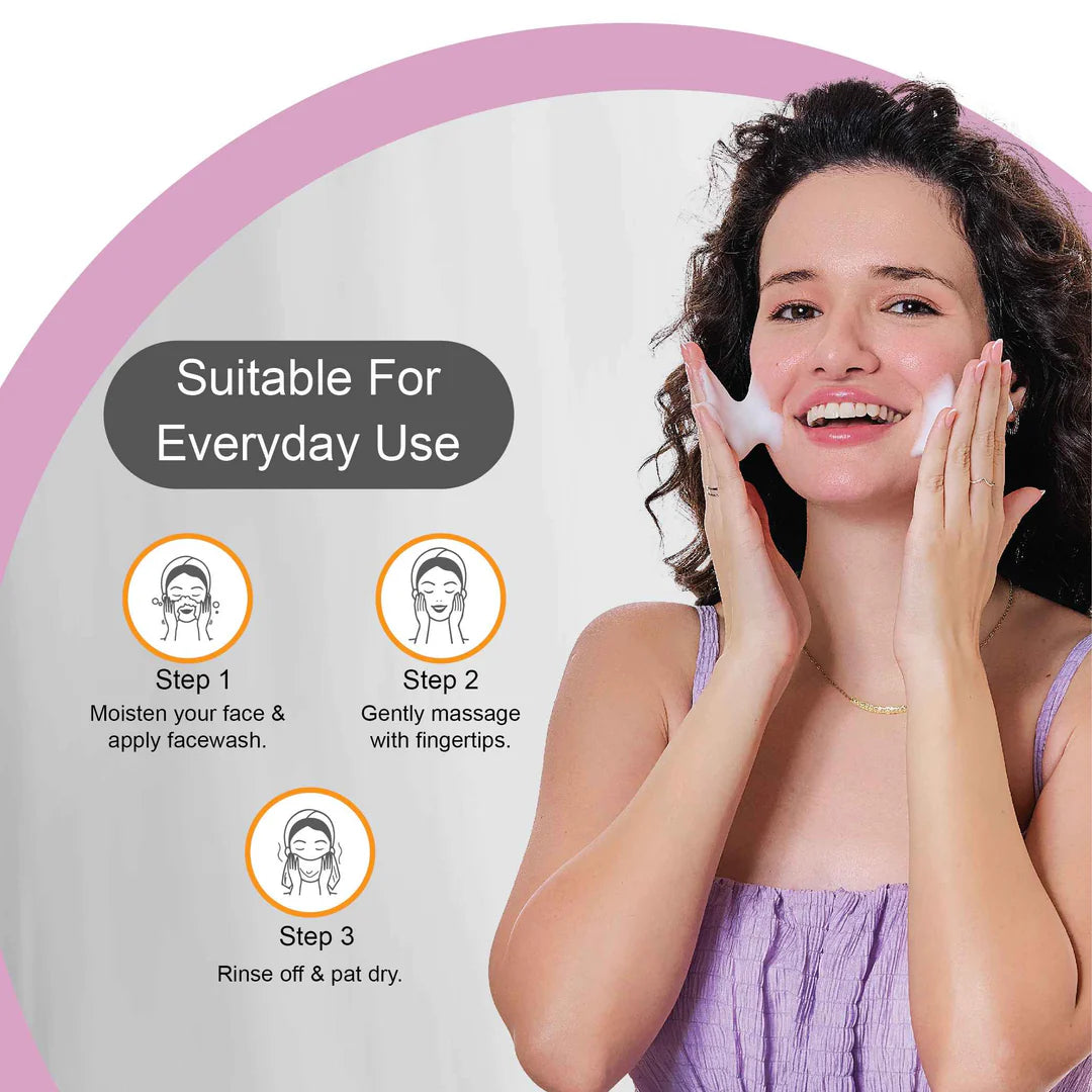 Dr. Rashel Black Charcoal Purifying Face Wash - 100 ml