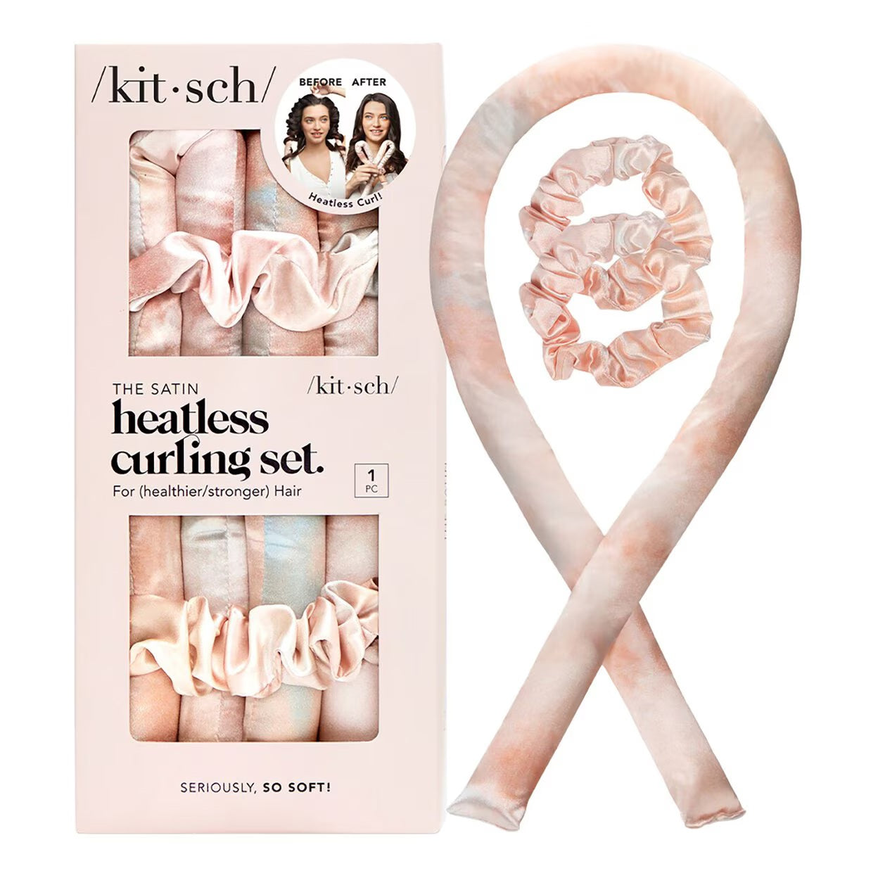 Satin Heatless Curling Set