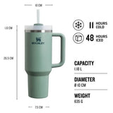 STANLEY The Quencher H2.0 FlowState Tumbler | 40 OZ - Peony
