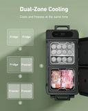 Anker EverFrost 50 Powered Cooler, 53L Portable Refrigerator for Car, Powered Cooler with 299Wh Battery, Powered by AC/DC or Solar