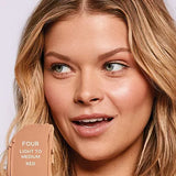 Saie Slip Tint - Lightweight Tinted Moisturizer with Hyaluronic Acid - Shade 4 Light to Medium Neutral-red