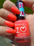 Rimmel Lasting Finish Nail Polish – 200 Orange Your Life