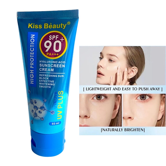 Kiss Beauty Sunscreen Cream SPF 90++ High Protection Facial Sunblock - 60 ml