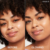 Saie Glowy Super Skin Tint Foundation with Hyaluronic Acid - 19 Medium/Tan Golden Undertones