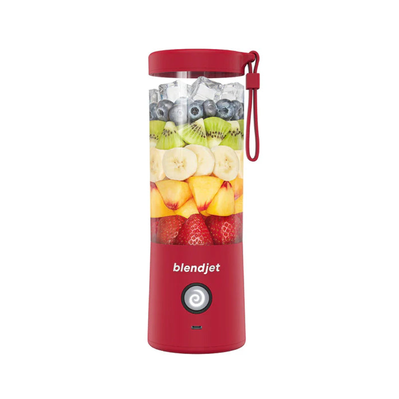 BLENDJET V2 Portable Blender - World's Most Powerful Compact 16Oz BPA Free Blender - Red