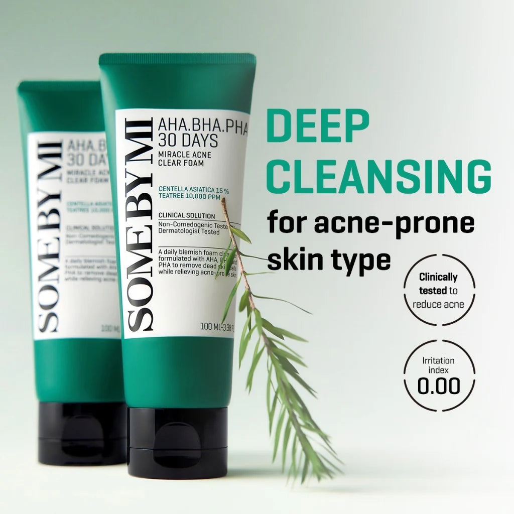 Some By Mi AHA-BHA-PHA 30 Days Miracle Acne Clear Foam – 100 ml