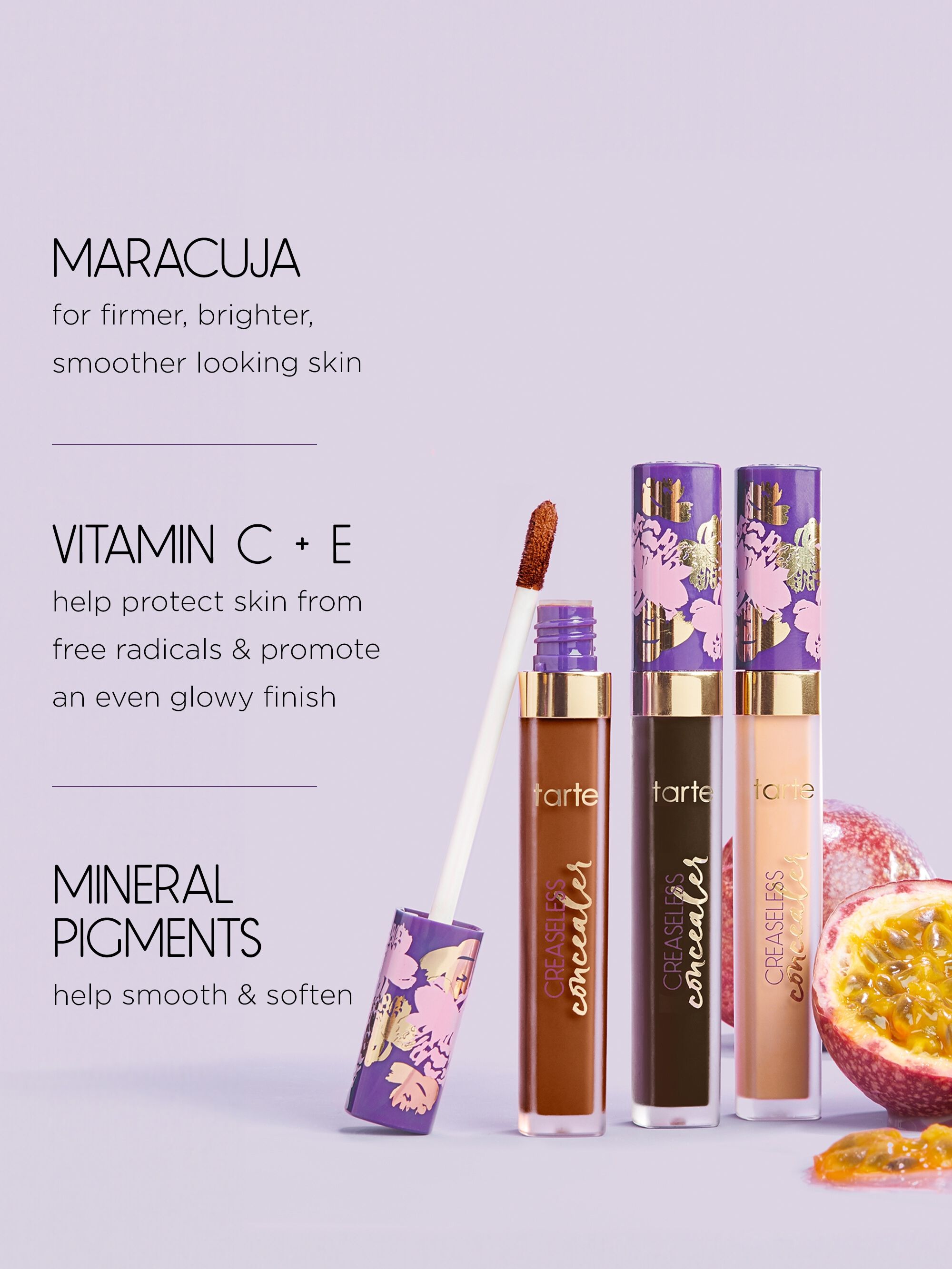 Tarte Maracuja Creaseless Concealer - 43N Tan-Deep Neutral + Net Wt 6.4 G / 0.225 Oz.