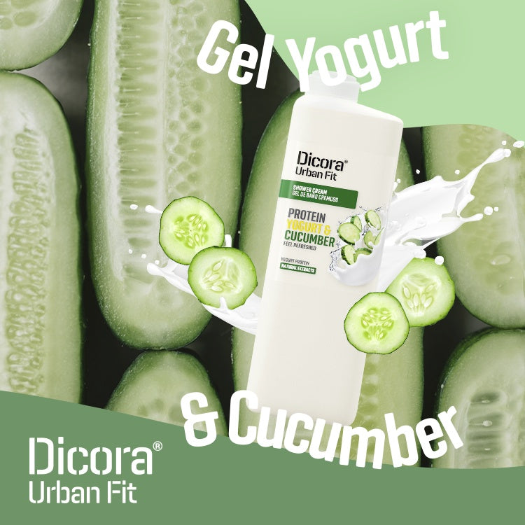Dicora Urban Fit Protein Yogurt And Cucumber Shower Gel - 400ml